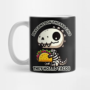 Dragon Skeleton with Tacos Mug